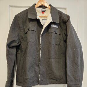 Brand New Men's airwalk fleece lined button up jacket